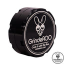 Black 2pc grinder with GrindeROO logo