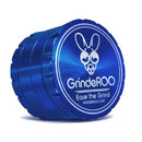 Blue GrindeROO OG Herb Grinder with GrindeROO branding NZ
