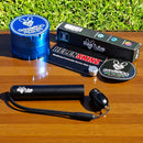 Opened GrindeRoo Airtight RooTube 2.0 Stash Tin NZ