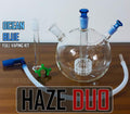 Ocean Blue HAZE DUO Vaporizer Bong - Full H2O Vaping Kit NZ