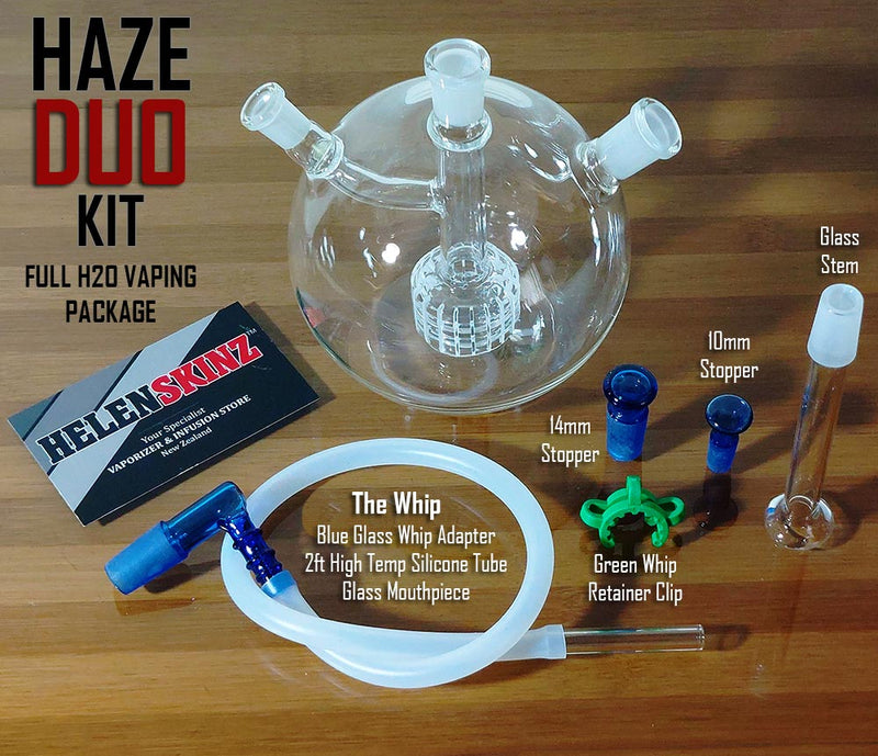HAZE DUO Vaporizer Bong Complete H2O Vaping Kit NZ
