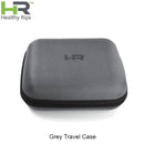 Gray travel case with 'HR' branding