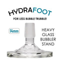 Glass HydraFoot Stands for Storing Bubblers NZ.