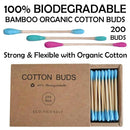 Biodegradable Colored Bamboo Stick Cotton Buds for Cleaning Herbal Vapes NZ