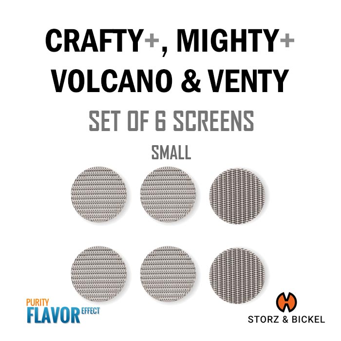 Mixed Screen Set for Crafty+ & Mighty Vaporizer - 6 Pack Small