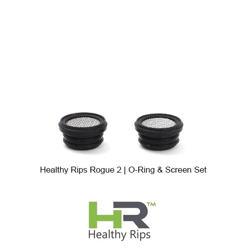 Black 2 Pack O-Ring & Screen Set for Healthy Rips Rogue 2