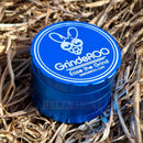 Overhead view of the Sapphire OG GrindeRoo Herb Grinder outdoors in NZ