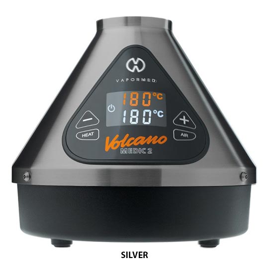 Silver Volcano MEDIC 2 vaporizer with digital display
