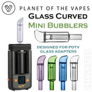 POTV Glass Curved Mini Bubbler NZ