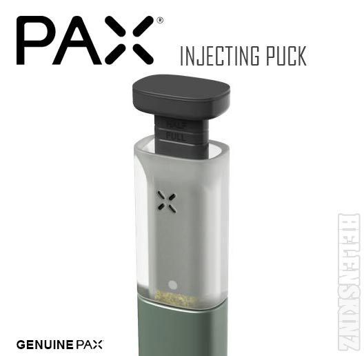 Injecting a Pax Press Puck of Herb into Pax Vape NZ