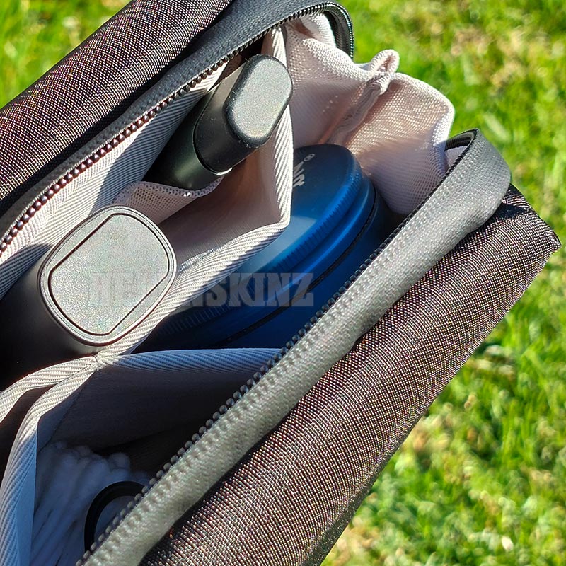 Close up of Fully loaded PAX Smell Proof Bag NZ