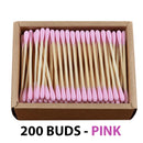 Pink Bamboo Stick Cotton Buds for Cleaning Herbal Vapes NZ