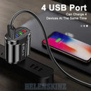 4 USB port charger with smartphone on a wooden surface, HELENSKINZ NZ