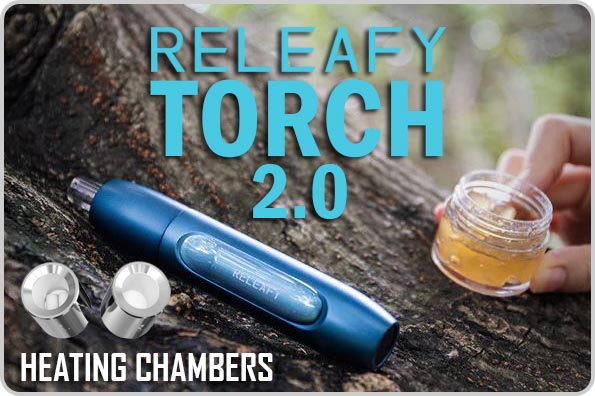 RELEAFY Torch 2.0 Quartz & Ceramic Heating Chambers NZ