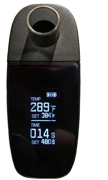OLED Display on Healthy Rips Rogue Vaporizer NZ