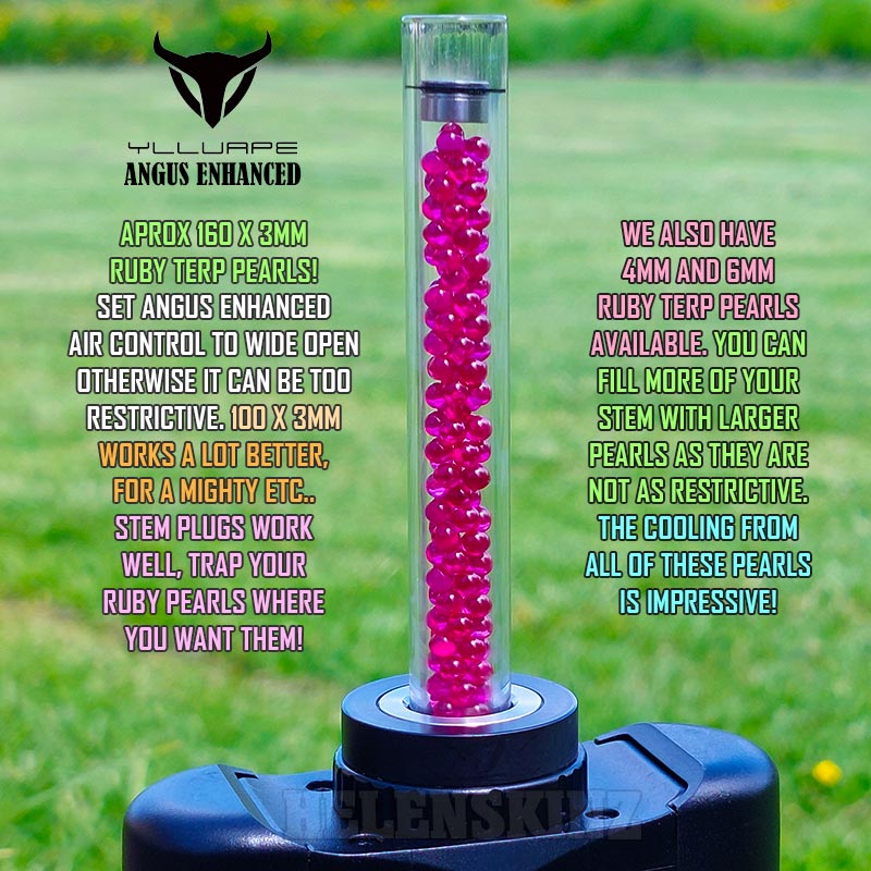 Instructions on Ruby Terp Pearls in Angus Enhanced Vaporizer NZ 