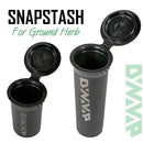 DYMP snapstash for ground herb with DYMP branding on a white background