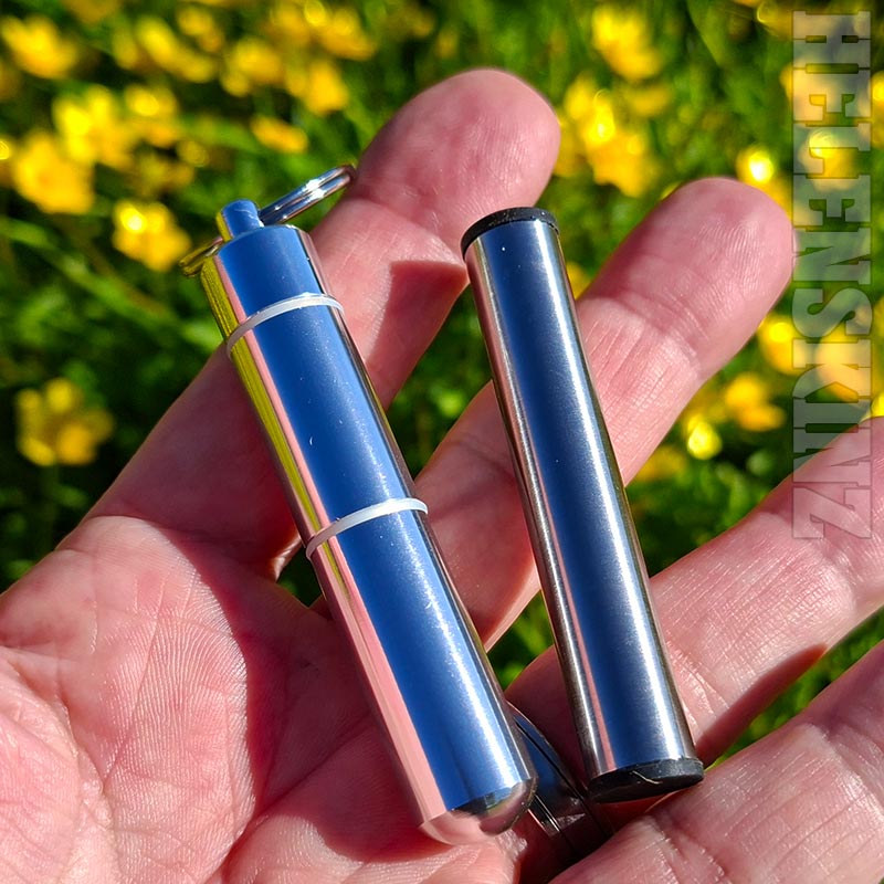 Super-Caddy compared to the metal tube that comes with the Medi-Pod capsules