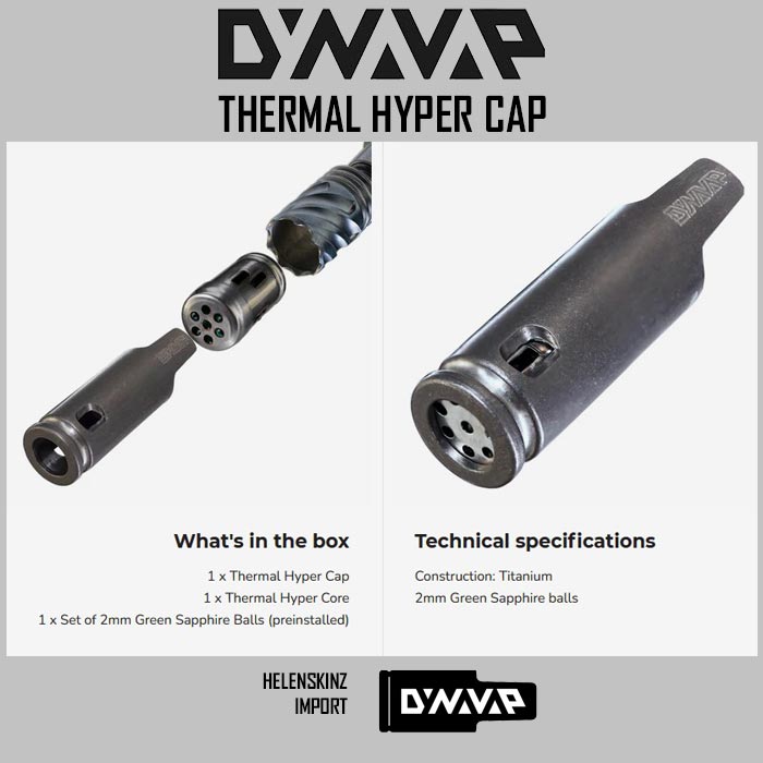 DynaVap Titanium Thermal Hyper Cap for the HyperDyn Vaporizer NZ