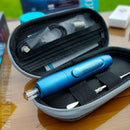 Blue RELEAFY TORCH 2.0 Dab Pen on top of free vape case NZ