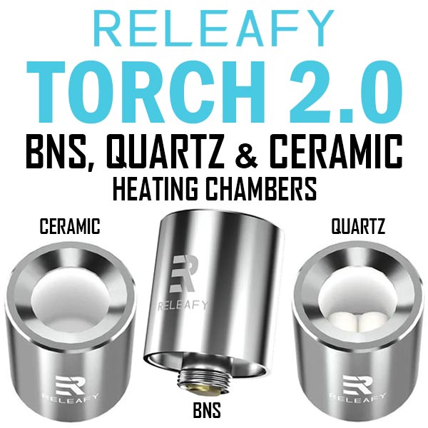 RELEAFY Torch 2.0 Quartz & Ceramic Coils NZ