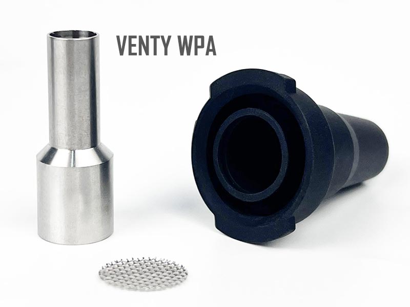 3 Parts to the Venty Vape Universal Water Adapter NZ