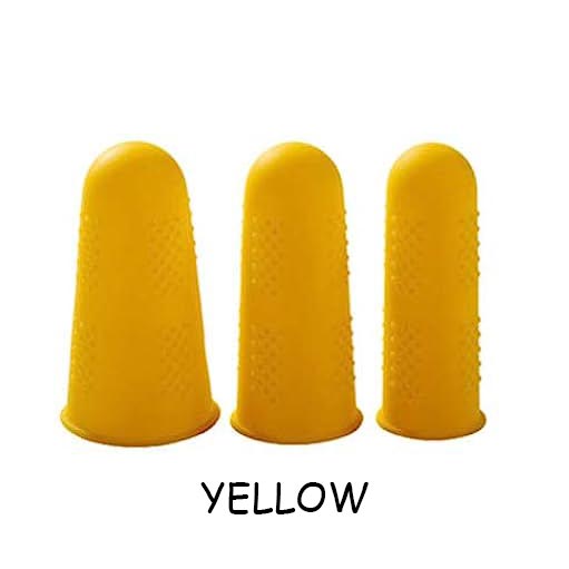 Yellow NoGoo Silicone Fingertips NZ