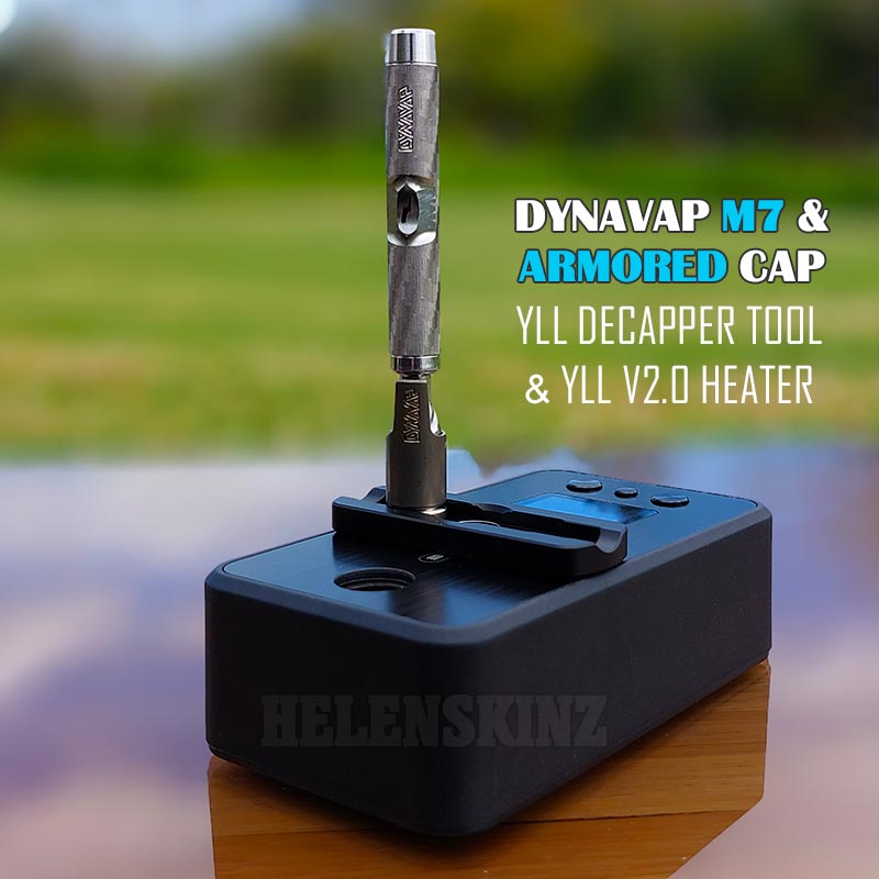 DynaVap M7 Pen on Yllvape Heater with Decapper