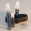 Mighty Glass Adapter and DynaVap BB9 Stem, BB6 and BB3