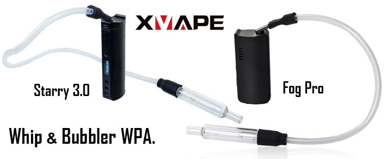 XVAPE Fog Pro/Starry 3.0 Connected to Whip Adapter & Bubbler NZ