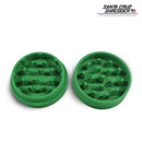 Opened Green 55mm Santa Cruz Shredder Biodegradable Hemp Grinder NZ