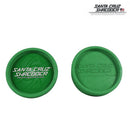 Green top and bottom 55mm Santa Cruz Shredder Biodegradable Hemp Grinder NZ