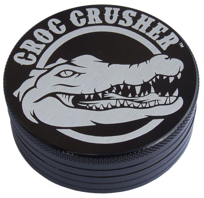 Black XL Croc Crusher Herb Grinder NZ