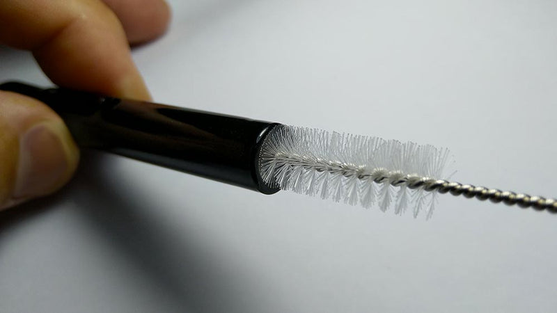 Cleaning Fire Glass 90 Pro Stem with white Brush NZ