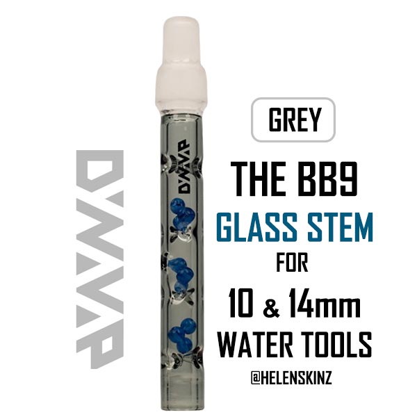 Grey Dynavap BB9 Beaded Glass Stems for 10 & 14mm Water Tools
