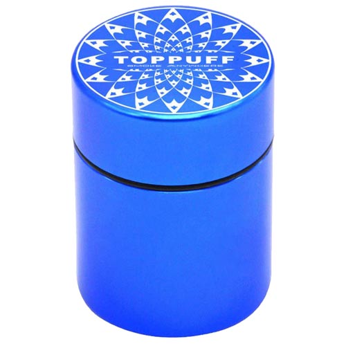 Blue Toppuff Aluminium Air-tight Stash Tin - Small