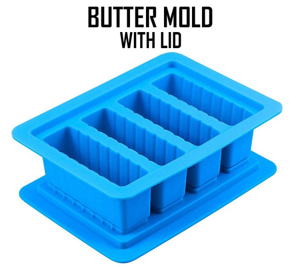 Butter Mold With Lid Silicone Butter Molds For Making 4 Butter Sticks Food  Grade