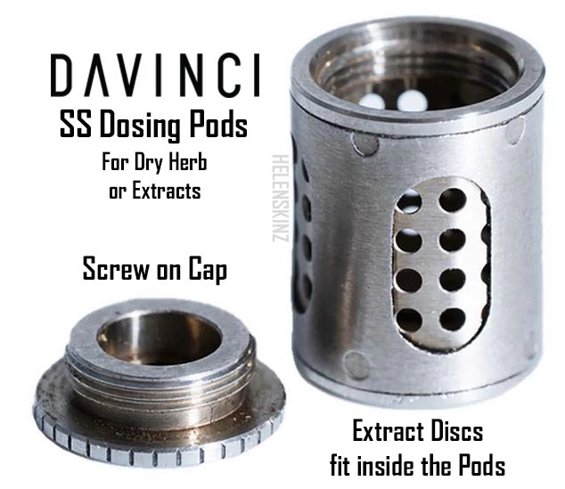 Screw Cap Dosage Pods for the Davinci IQ2 and IQC vaporizers NZ