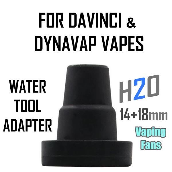 DaVinci MIQRO, IQ2, IQC Vaporizer Rubber Water Adapter 14mm + 18mm