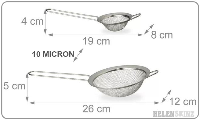 Sieve Dimensions in our Sieve Infusion 2 Pack NZ