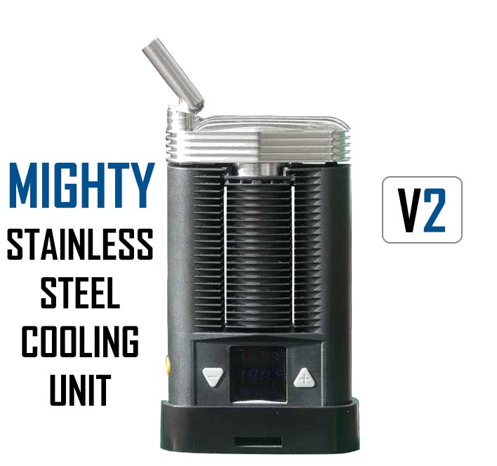 V2 Stainless Steel Cooling Unit Mod Mighty Vaporizer Vape Mods NZ