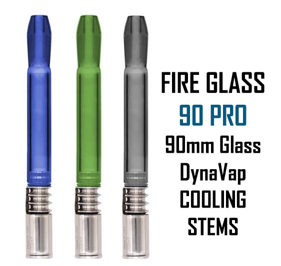 Fire Glass 90mm Cooling Stem for DynaVap NZ