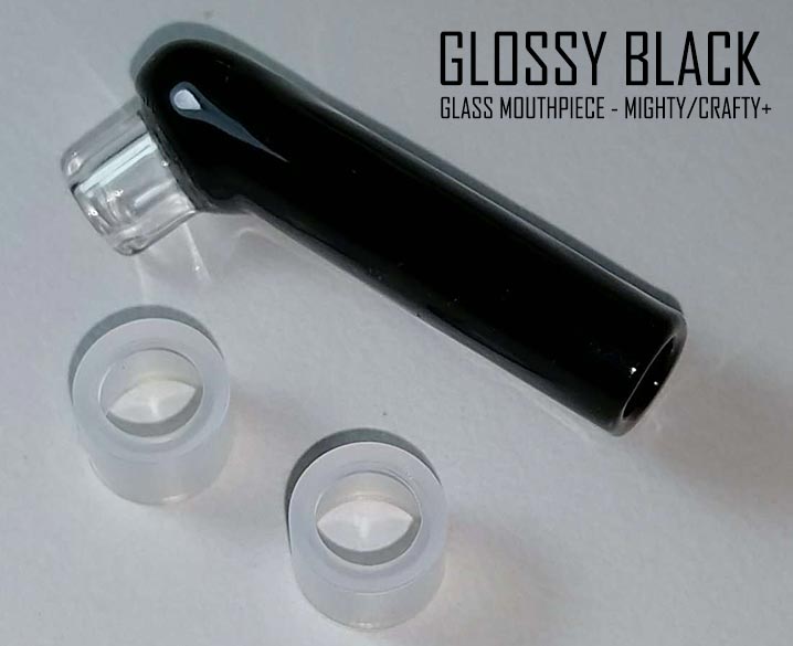 Glossy Black Crafty+ & Mighty Glass Mouthpiece