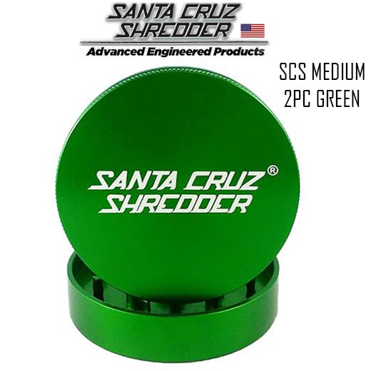 Green Santa Cruz Shredder Grinder 2pc Medium 54mm - NZ