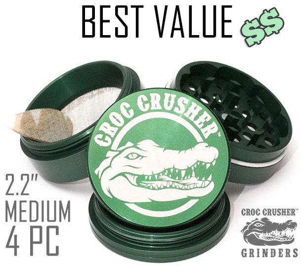 Croc Crusher 4 Piece Medium Herb Grinder