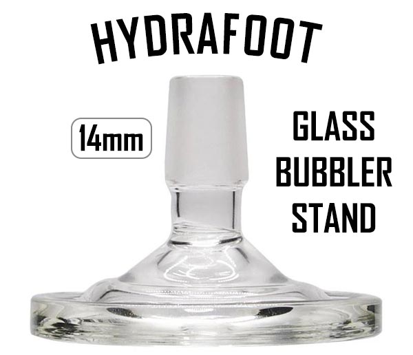 Glass HydraFoot Stands for Storing Bubblers NZ.