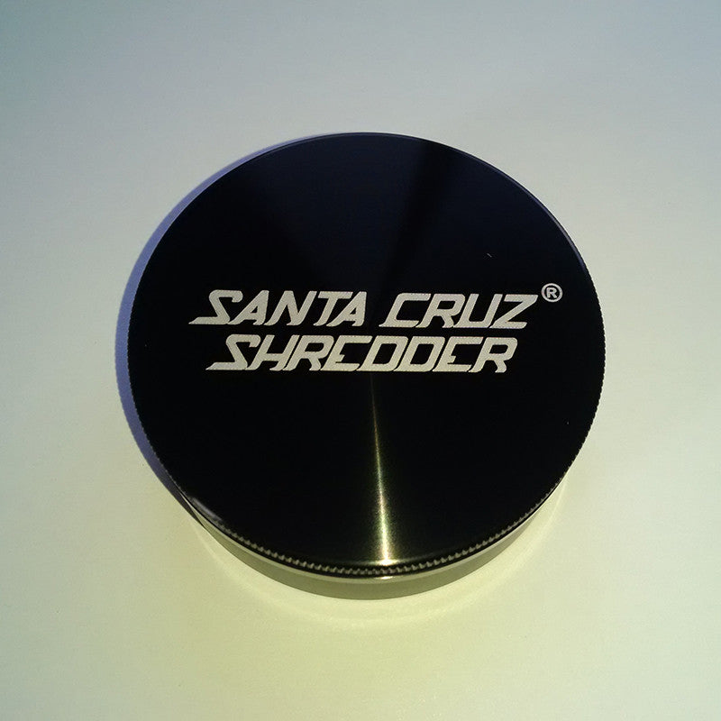 Santa Cruz Shredder Herb Grinder - 2pc Large 68mm - Black NZ