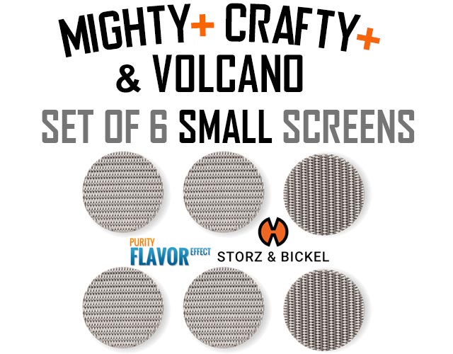 Screen Set for Crafty+ & Mighty Vaporizer - 6 Pack Small