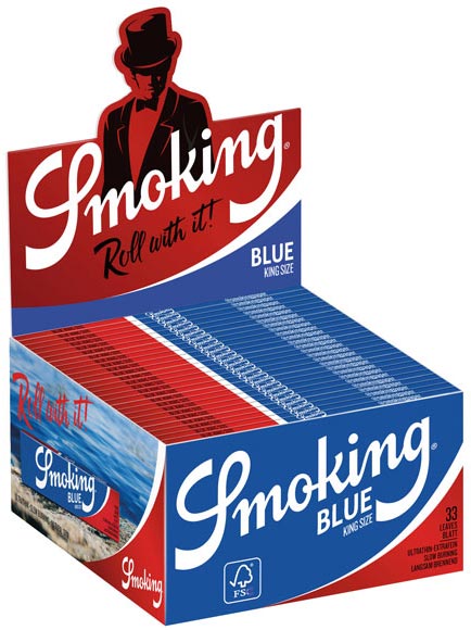 Bulk Smoking Blue king size rice rolling papers NZ