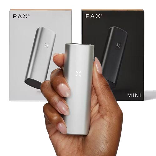 Holding the Platinum Pax Mini Vaporizer NZ